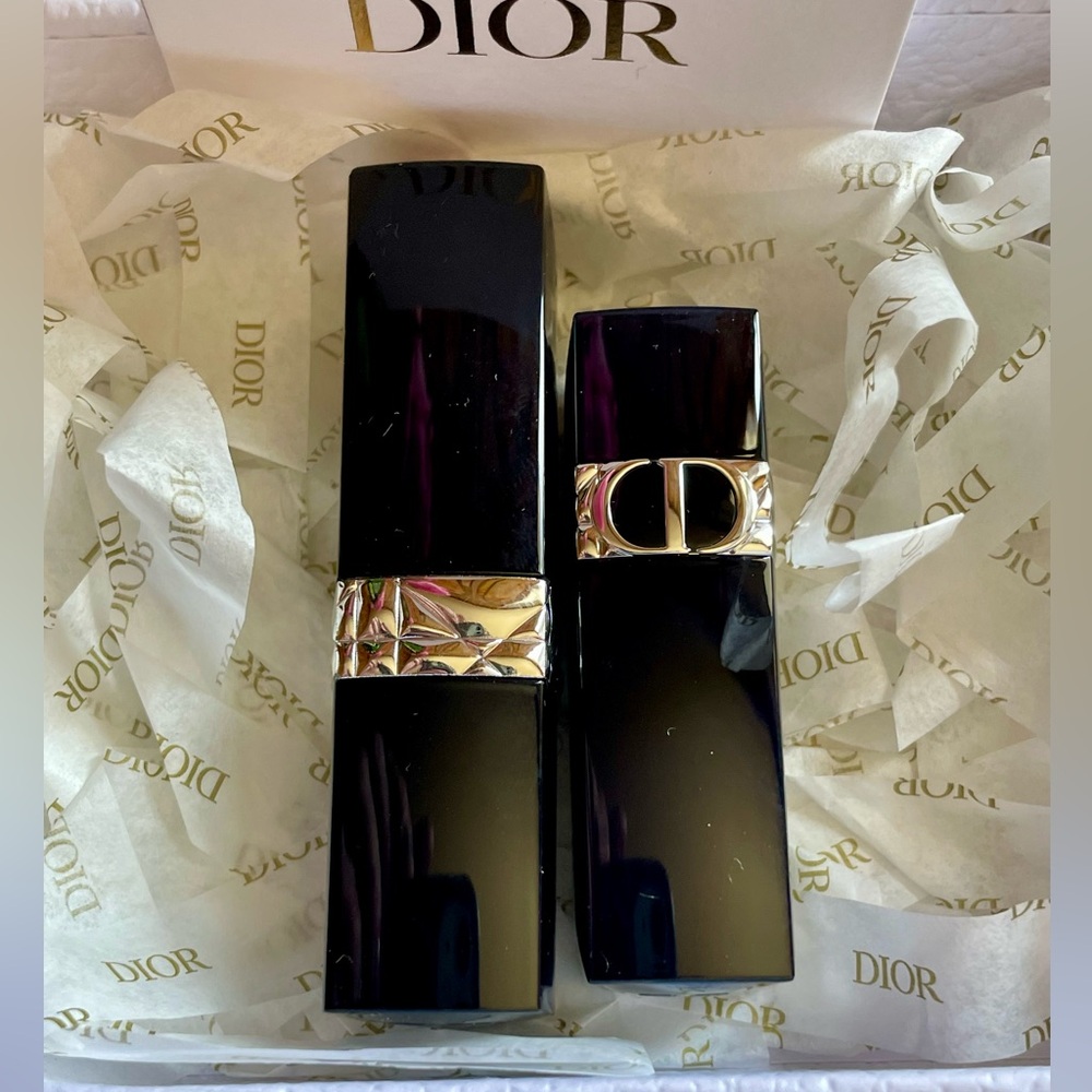 Dior 999 Rouge Bundle Satin & Liquid Lacquer + Laura Gellar Blush All NWT